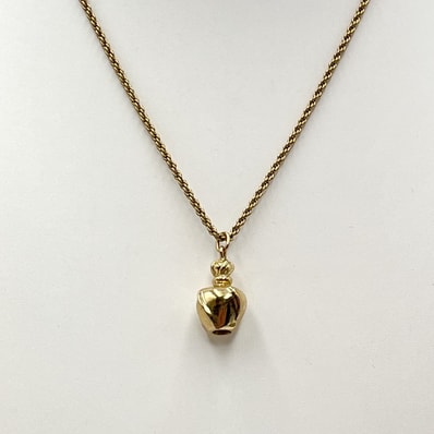 Christian Dior(クリスチャン・ディオール)ヴィンテージ 香水ボトルモチーフ ネックレス ペンダント ゴールド レディース【中古】