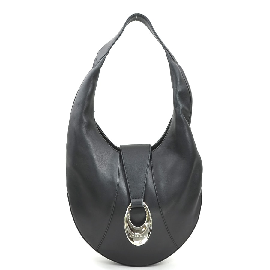 ブルガリ BVLGARI ショルダーバッグ レザー ブラック レディース【中古】 r11382j