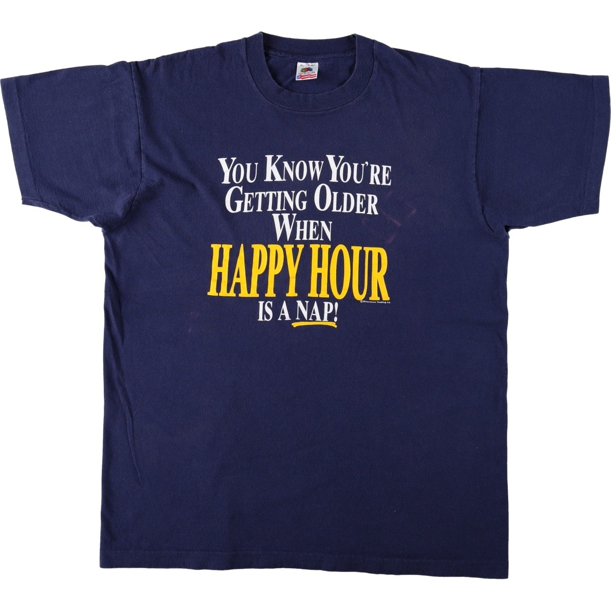 古着 90年代 フルーツオブザルーム FRUIT OF THE LOOM メッセージプリントTシャツ USA製 メンズXL相当 ヴィンテージ/eaa626705