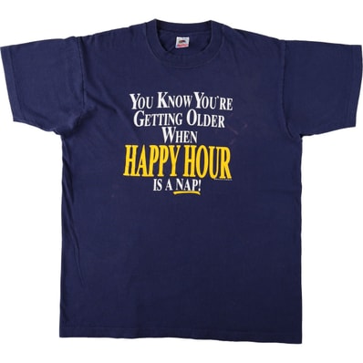 古着 90年代 フルーツオブザルーム FRUIT OF THE LOOM メッセージプリントTシャツ USA製 メンズXL相当 ヴィンテージ/eaa626705