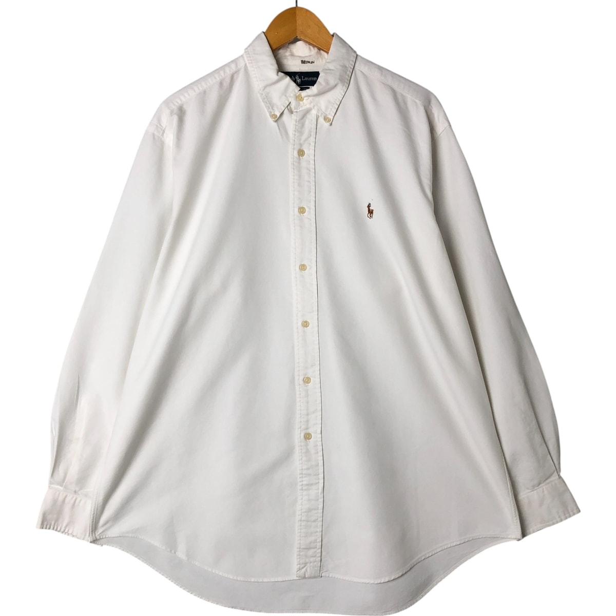 古着 ラルフローレン Ralph Lauren YARMOUTH 長袖 ボタンダウンシャツ メンズL相当/eaa560116