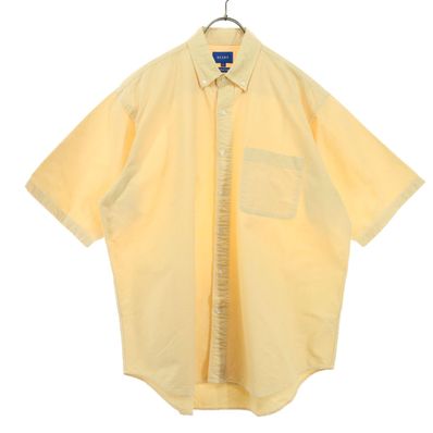 美品 BEAMS ビームス 半袖 コットンシャツ S イエロー