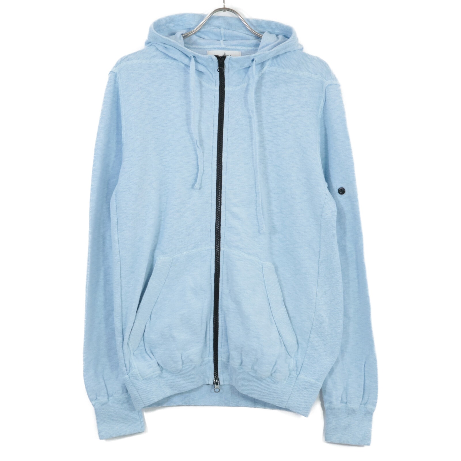 ストーンアイランド ライトブルー 6415538B0 コットン ジップパーカー L
