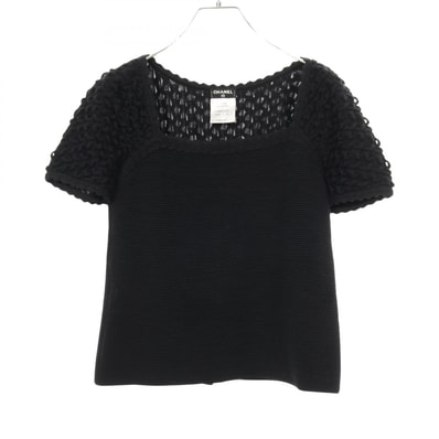 シャネル CHANEL ココマーク ニット 衣料品 トップス ウール レディース ブラック系 P41982 【中古】