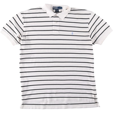 古着 ラルフローレン Ralph Lauren POLO by Ralph Lauren 半袖 ボーダー ポロシャツ メンズL相当/eaa644681