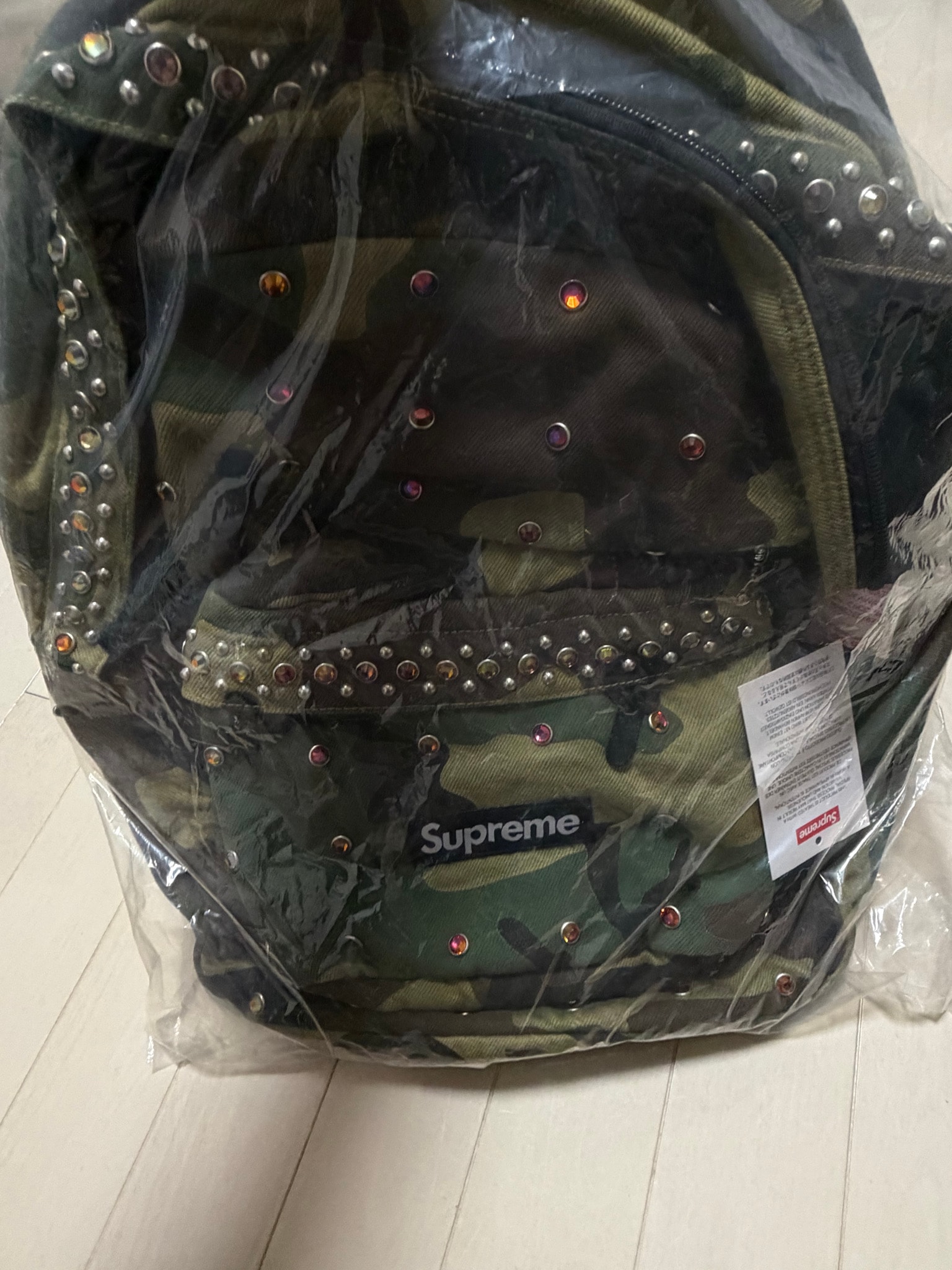 Supreme x b.b. Simon Denim Backpack "Woodland Camo"