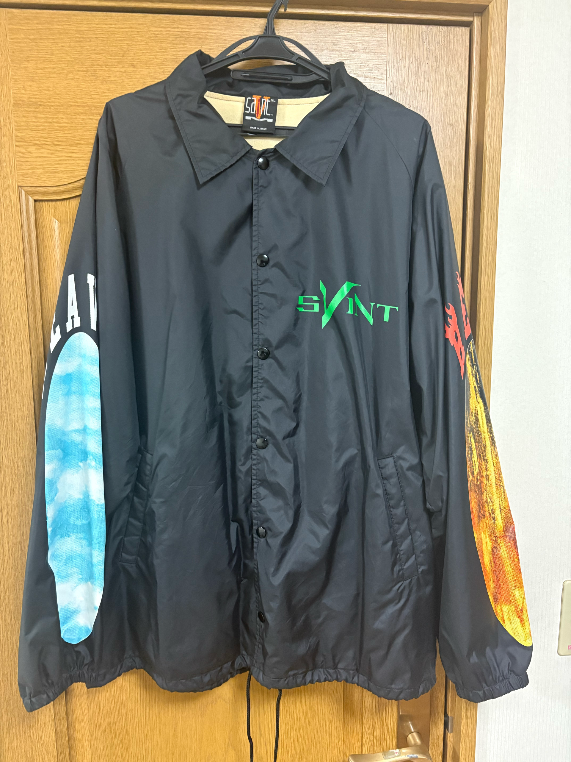 SAINT Mxxxxxx VLONE Coach Jacket Skull "Black"