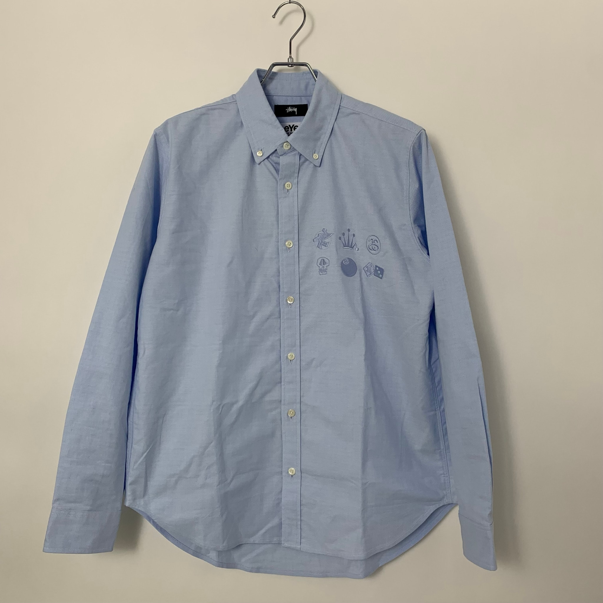 eYe JUNYA WATANABE MAN x Stussy W-Name Oxford BD Shirt "Saxe Blue"