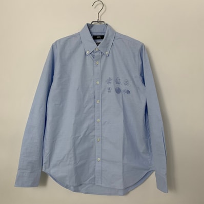 eYe JUNYA WATANABE MAN x Stussy W-Name Oxford BD Shirt "Saxe Blue"