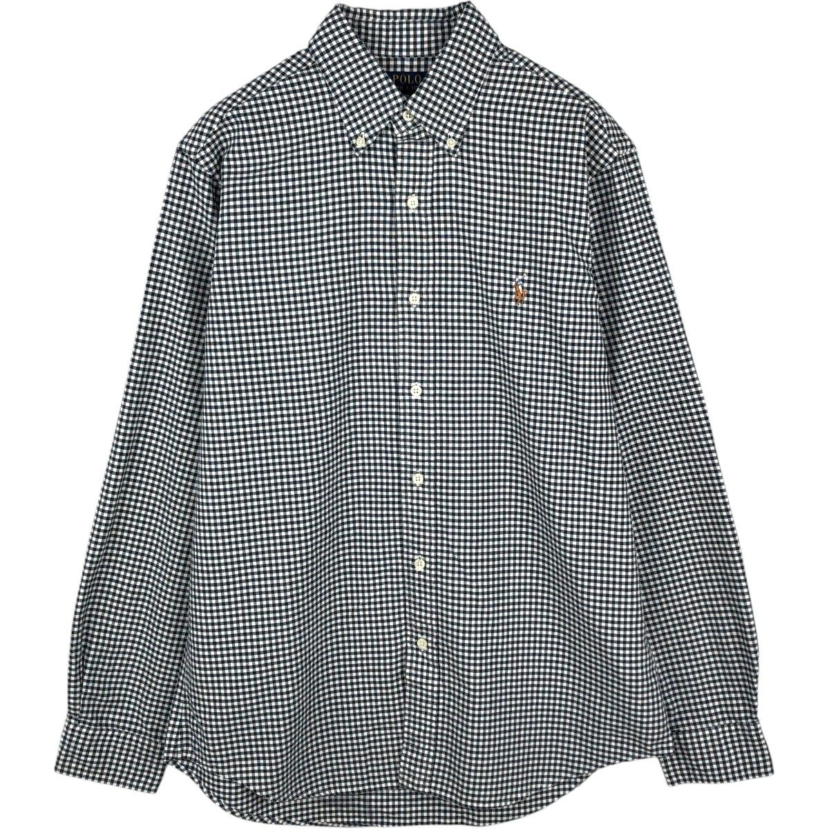 古着 ラルフローレン Ralph Lauren POLO RALPH LAUREN ギンガムチェック 長袖 ボタンダウンチェックシャツ メンズM相当/eaa678064
