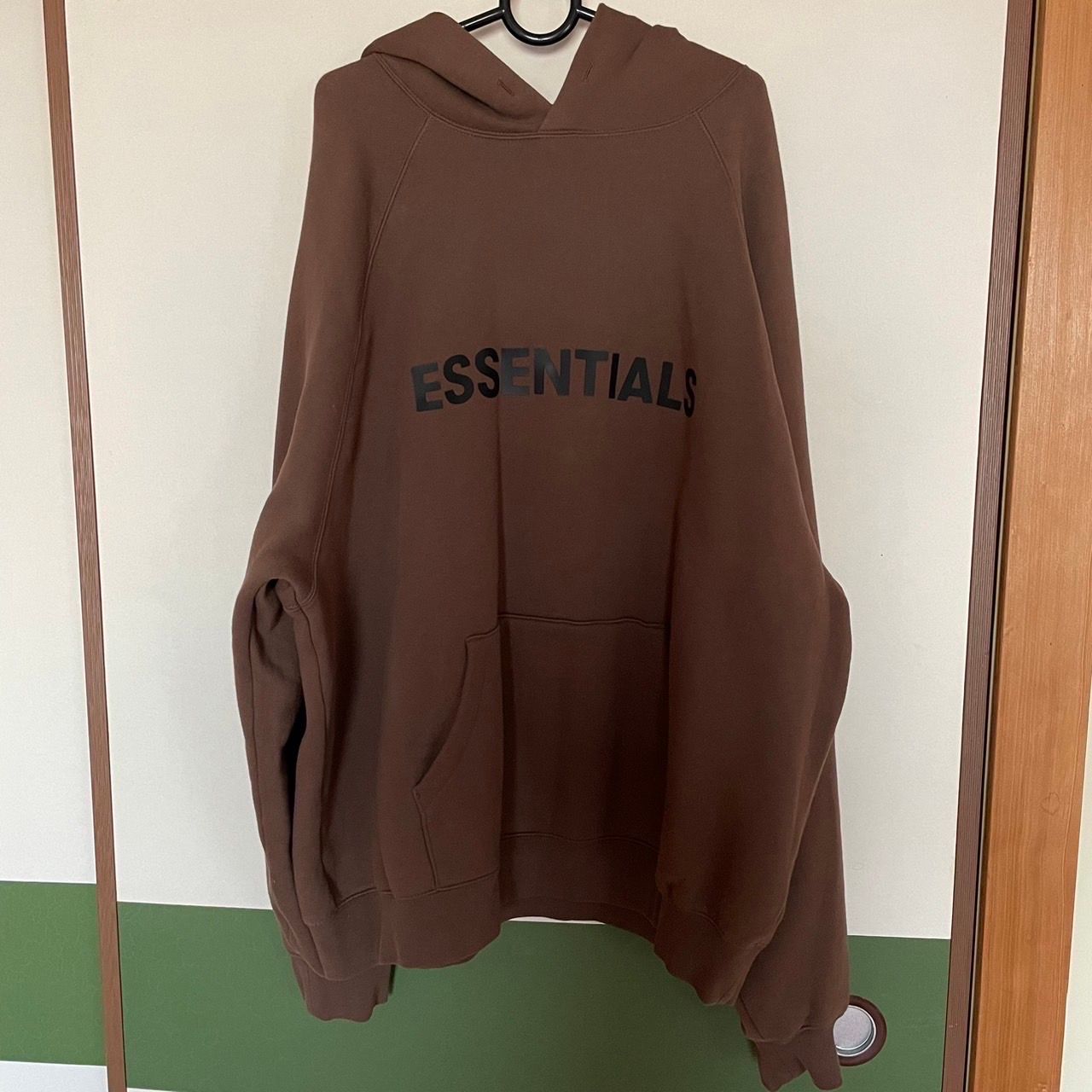 FEAR OF GOD ESSENTIALS / SSENSE 3D Silicon Applique Pullover Hoodie "Rain Drum"