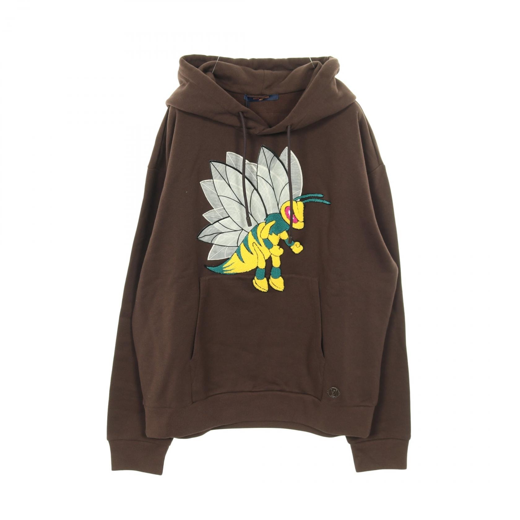 ルイ・ヴィトン LOUIS VUITTON Bee Patch Hoodie パーカー 衣料品 トップス コットン メンズ ブラウン系 【中古】