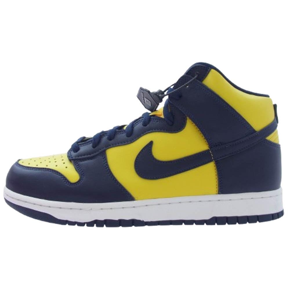 NIKE ナイキ スニーカー cz8149-700 DUNK HI SP MICHIGAN 2020 ダンク ハイ ミシガン ハイカット スニーカー イエロー系 ネイビー系 30cm【新古品】【未使用】【中古】