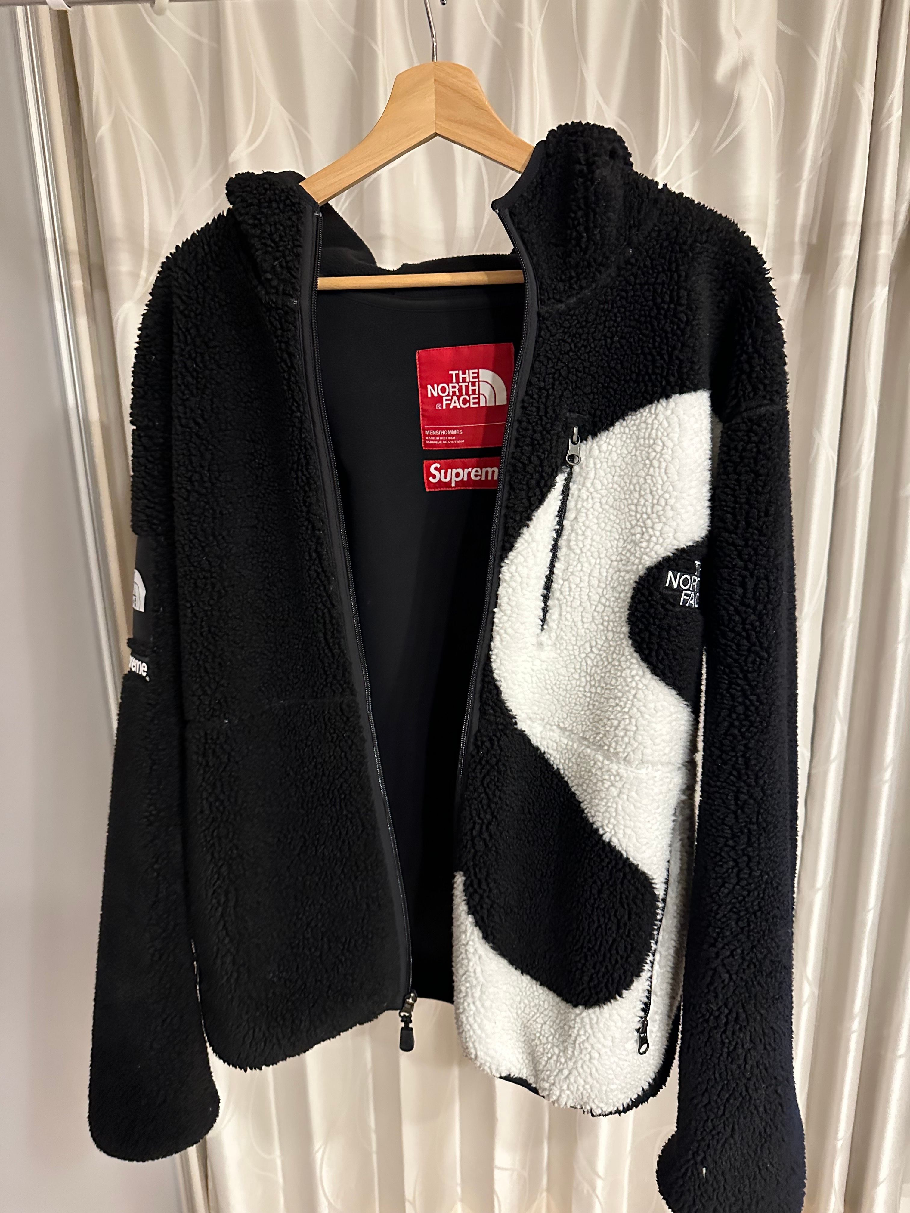 Supreme x The North Face S Logo Hooded Fleece Jacket "Black"