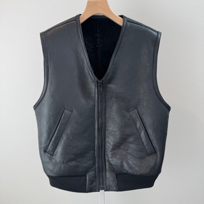 Stussy Shearling Vest "Black"