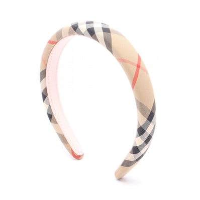 バーバリー BURBERRY ヴィンテージチェック カチューシャ 衣料品 ファブリック レディース ベージュ系 / マルチカラー 【中古】