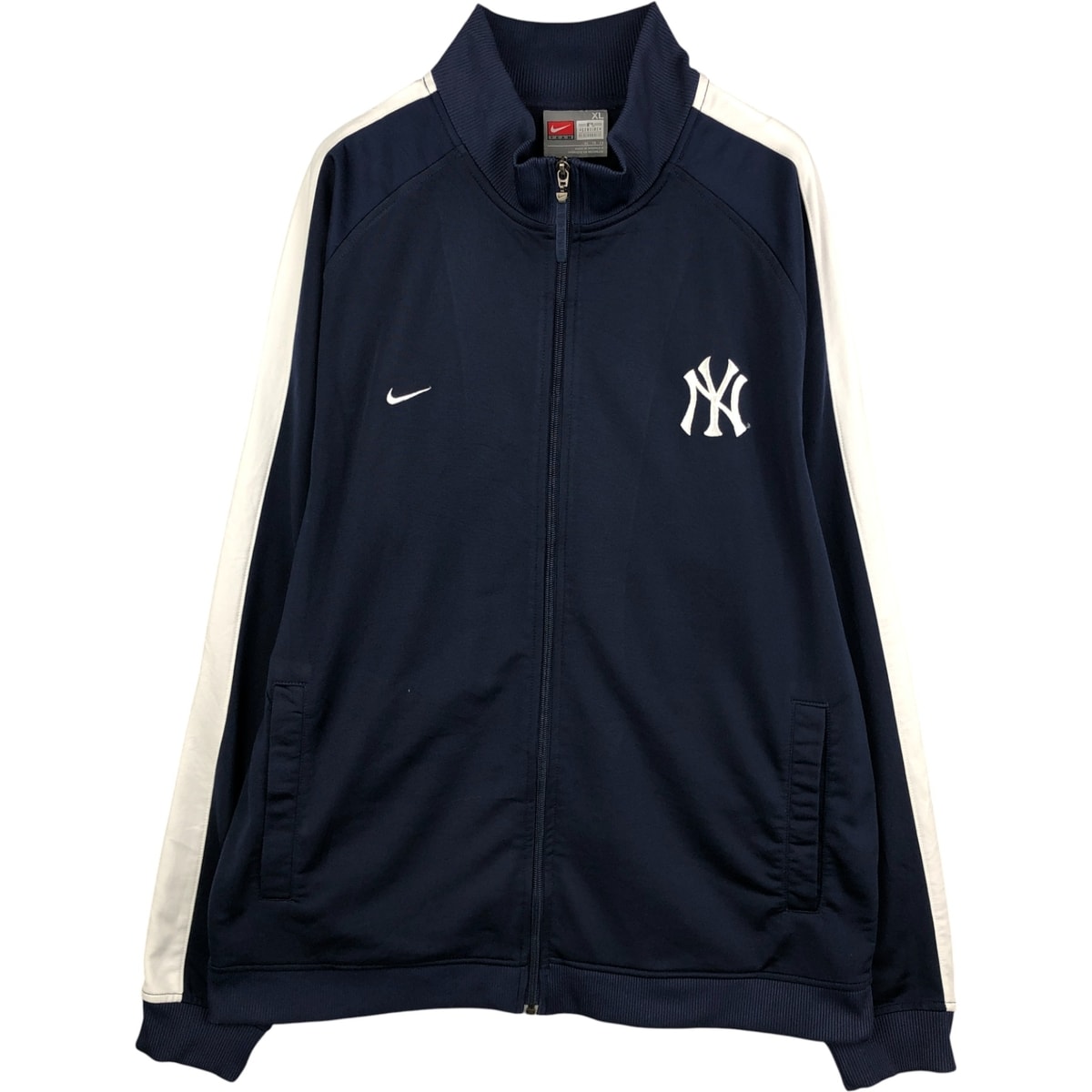 古着 00年代 ナイキ NIKE TEAM MLB NEW YORK YANKEES ニューヨークヤンキース ジャージ トラックジャケット メンズXL相当/eaa595567