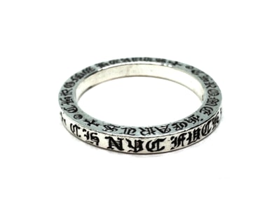 Chrome Hearts Spacer Ring Fuck You 3mm NYC Exclusive "Silver"