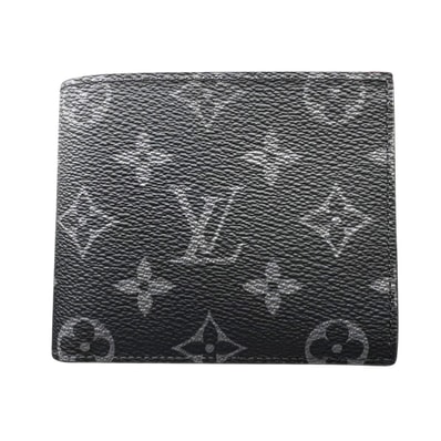 LOUIS VUITTON 展示品級 ルイヴィトン ポルトフォイユ マルコNM モノグラムエクリプス 二つ折り財布 M62545 PVC レザー RFID確認済 箱・袋付属 ギフト プレゼント LV SAランク 中古 鑑定済 ヴィトン財布【定価86,700円】