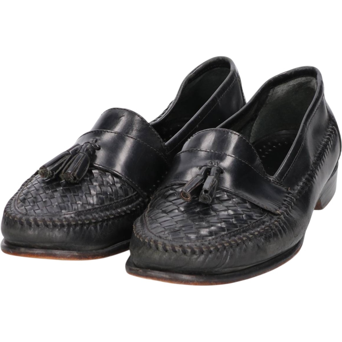 古着 ジーエイチバス G.H.Bass BASS 編み込み タッセルローファー 9 1/2 M メンズ27.5cm相当/saa014365