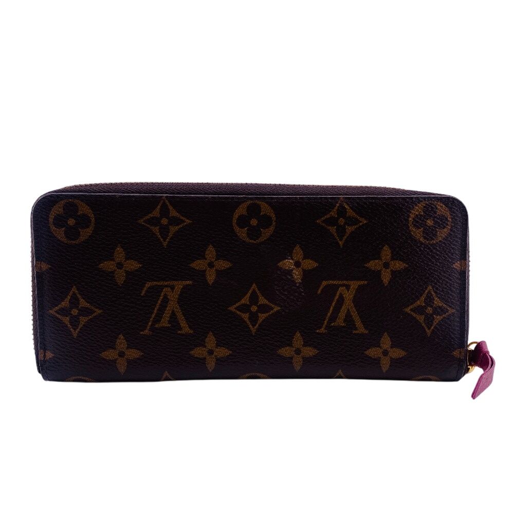 ルイヴィトン LOUIS VUITTON 長財布 モノグラム ポルトフォイユ・クレマンス ラウンドファスナー M60742 ブラウン