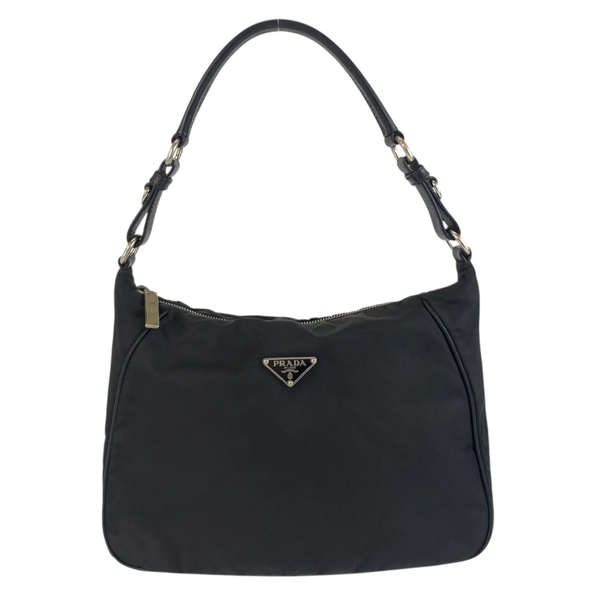 く*み様 PRADA プラダ ナイロン テスート ブラック 大容量 三角プレート 楽天市場】美品 PRADA プラダ テスート 三角ロゴプレート