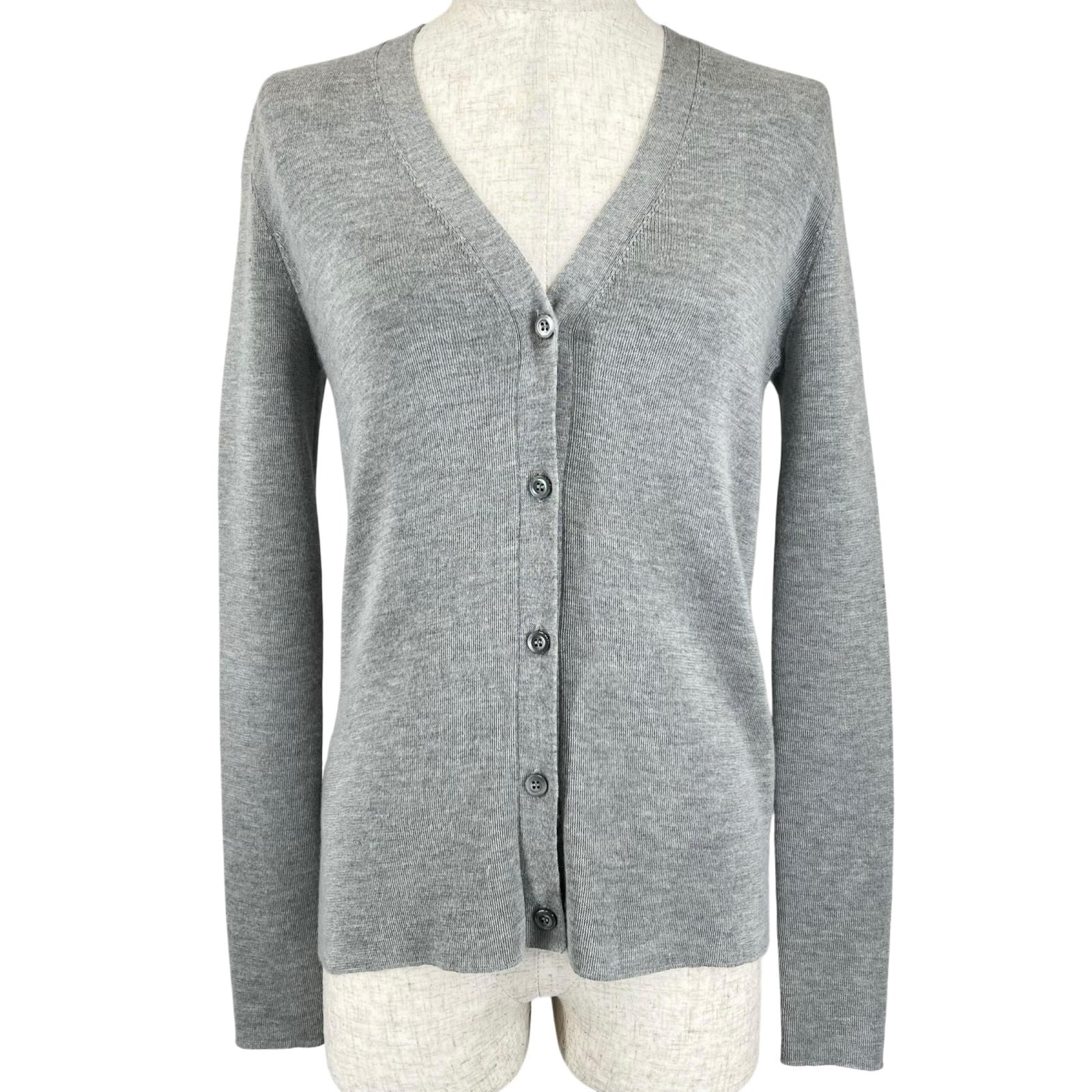 美品 プラダ カーディガン グレー レディース 38