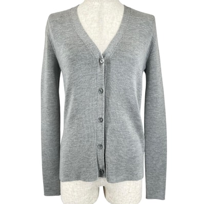美品 プラダ カーディガン グレー レディース 38