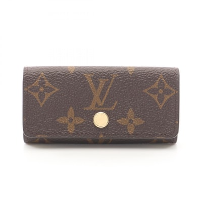 ルイ・ヴィトン LOUIS VUITTON ミュルティクレ4 モノグラム シトラス 4連 キーケース アクセサリー PVC レディース ブラウン系 / イエロー系 M28301 【中古】