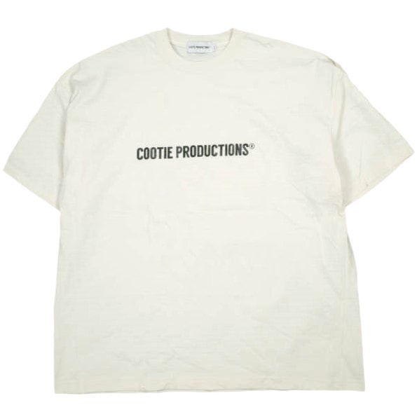 COOTIE PRODUCTIONS クーティー 25SS 日本製 N/C Jersey Print S/S Tee ロゴプリントTシャツ CTE-25S333 S Off Ivory 半袖 トップス g24551
