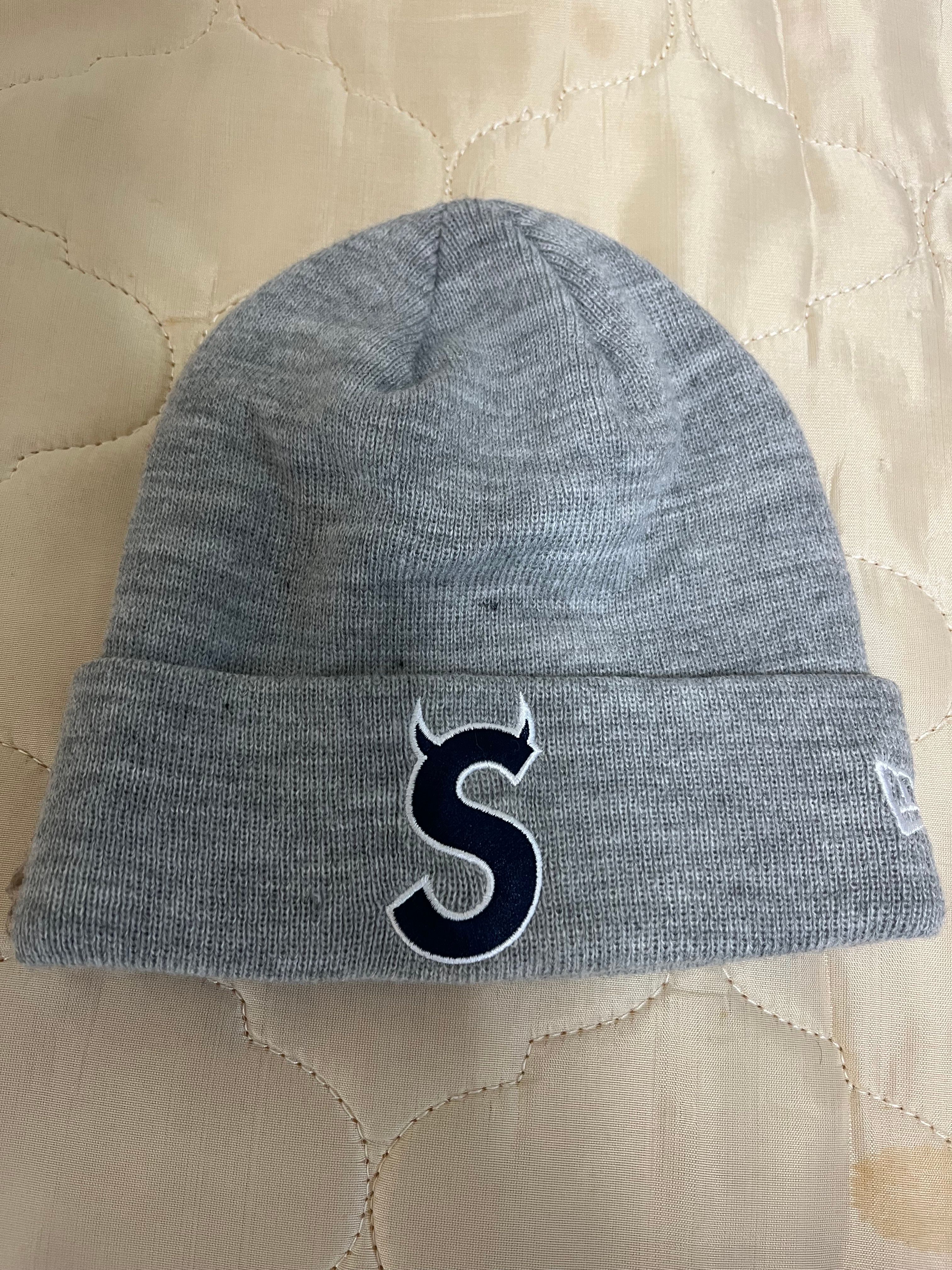 Supreme New Era S Logo Beanie "Heather Grey" (22FW)