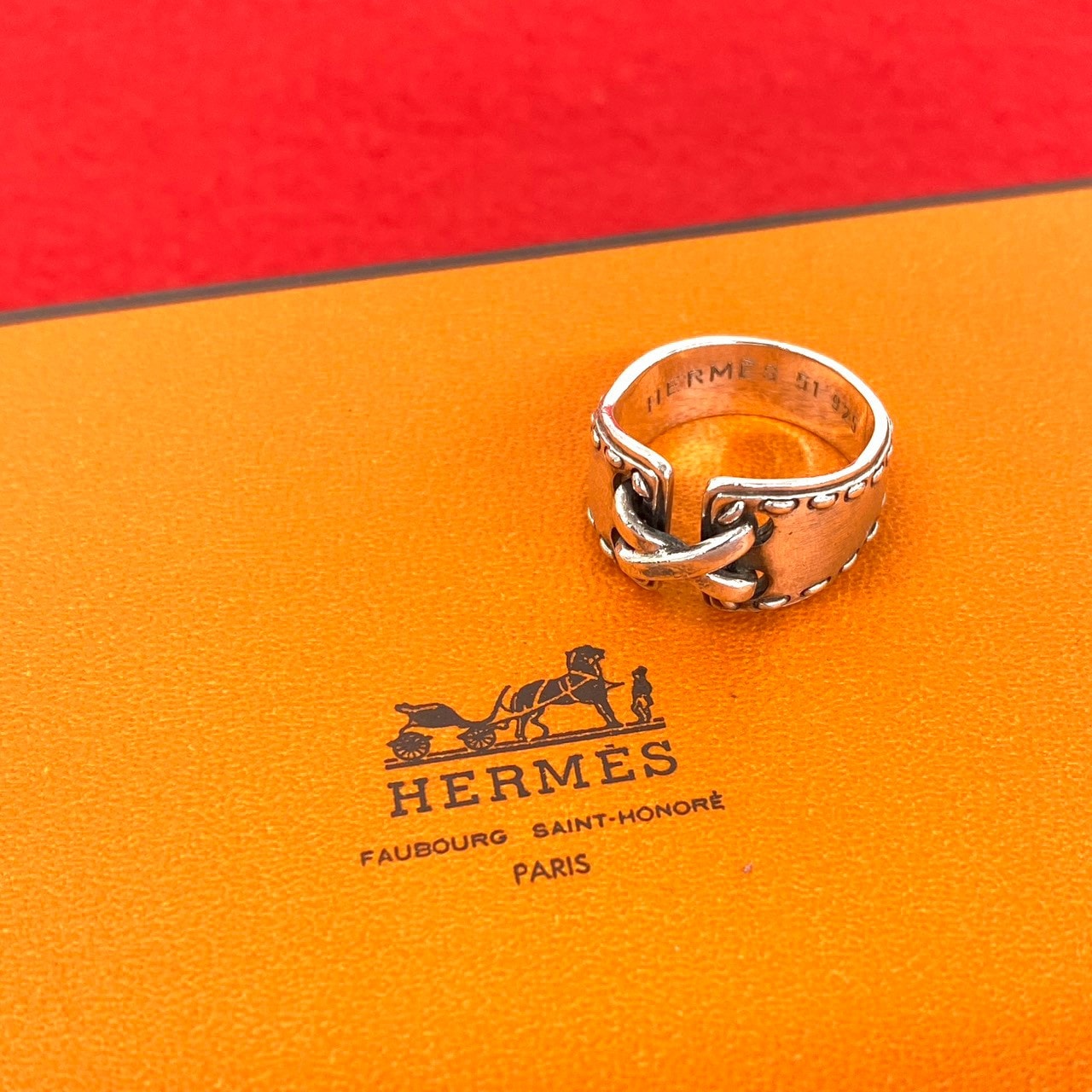 HERMES エルメス メキシコ リング シルバー925 リング・指輪 10号 シルバー
28138