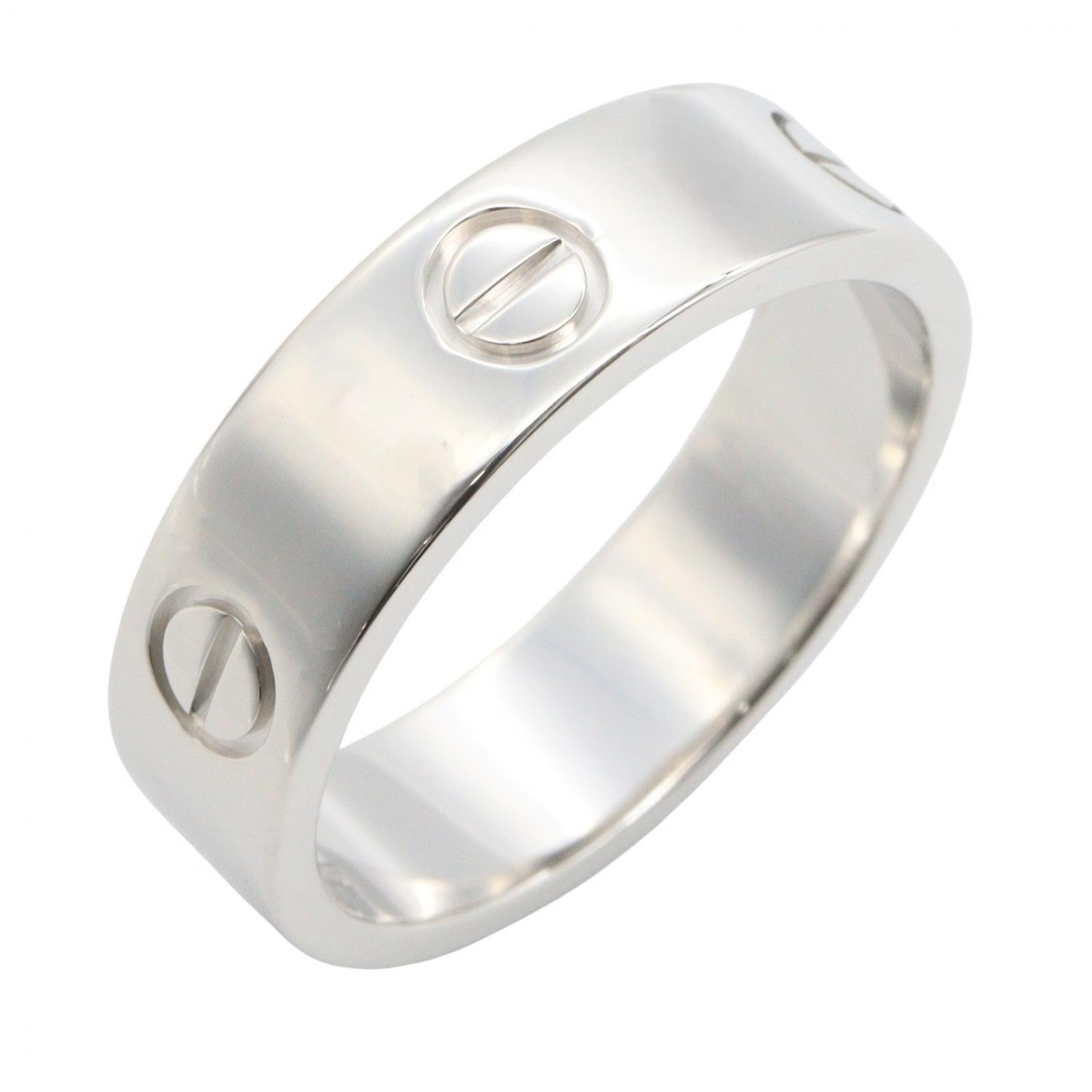 カルティエ CARTIER ラブリング リング・指輪 ジュエリー K18WG(ホワイトゴールド) メンズ レディース シルバー系 B4022660 【中古】