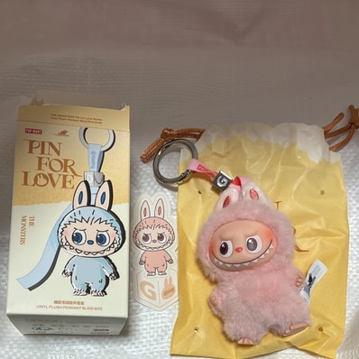 POP MART THE MONSTERS (LABUBU) Pin for Love Series-Vinyl Plush Pendant (A-M) G