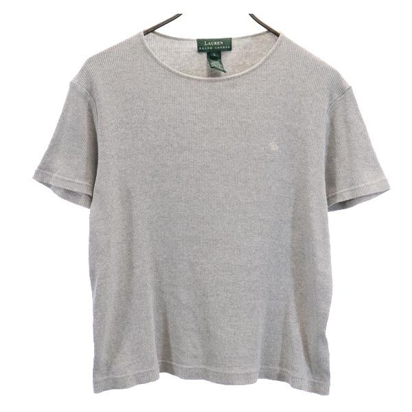 LAUREN RALPH LAUREN ローレンラルフローレン 半袖 Tシャツ S グレー系