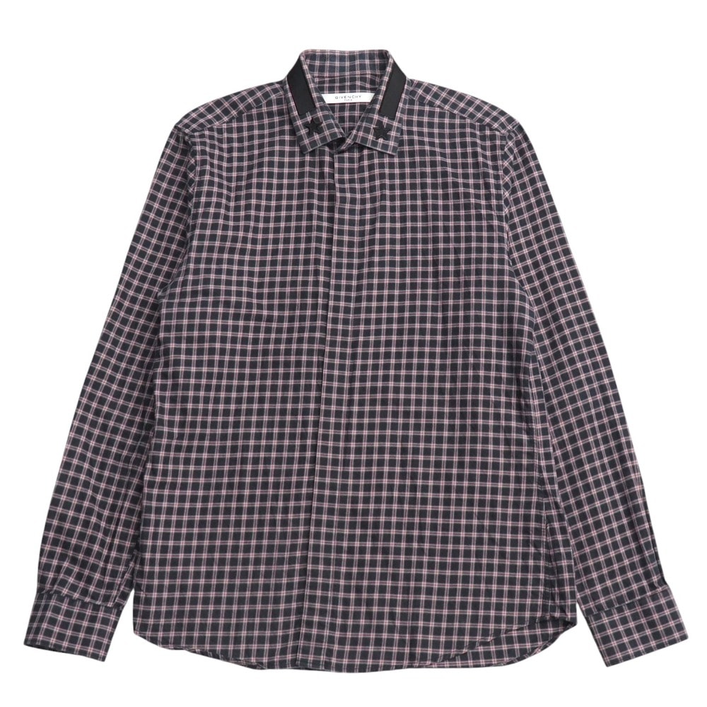 ■美品■GIVENCHY ジバンシィ 長袖シャツ サイズ41 Riccardo Tisci リカルド ティッシ スター チェック ブランド古着【中古】20251118/RA6632