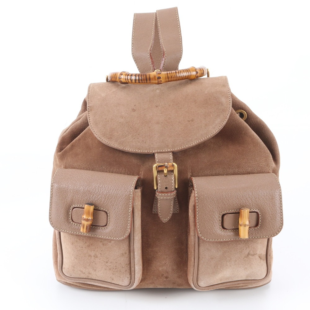 ■美品 グッチ バンブー 003 0016 リュックサック レザー