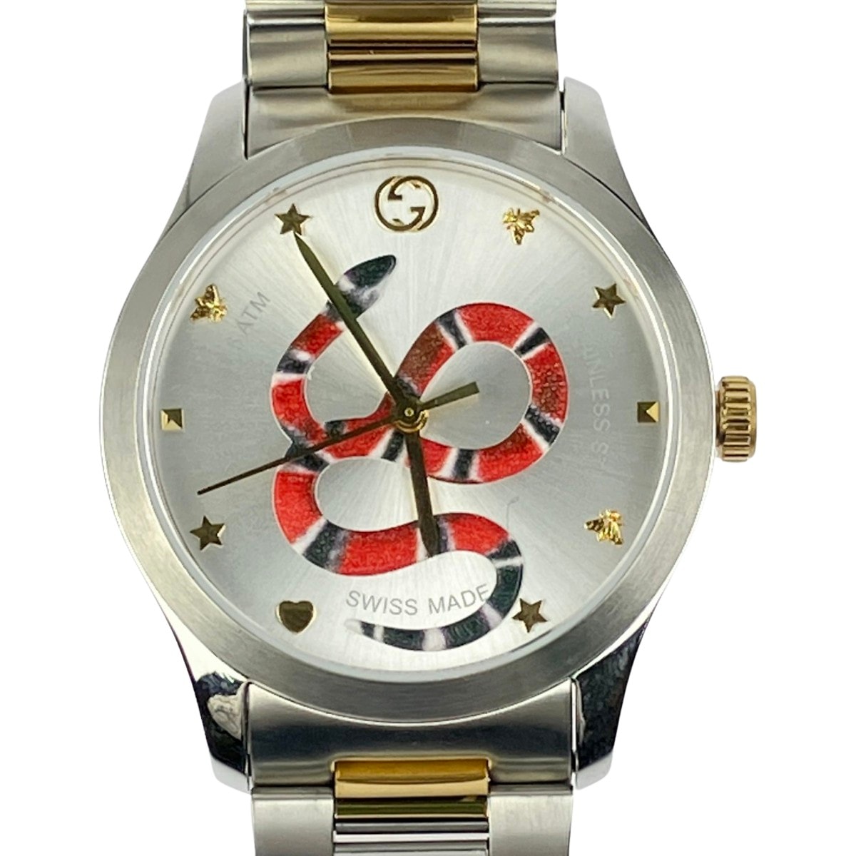 ▽▽GUCCI グッチ Gタイムレス スネーク クォーツ 126.4