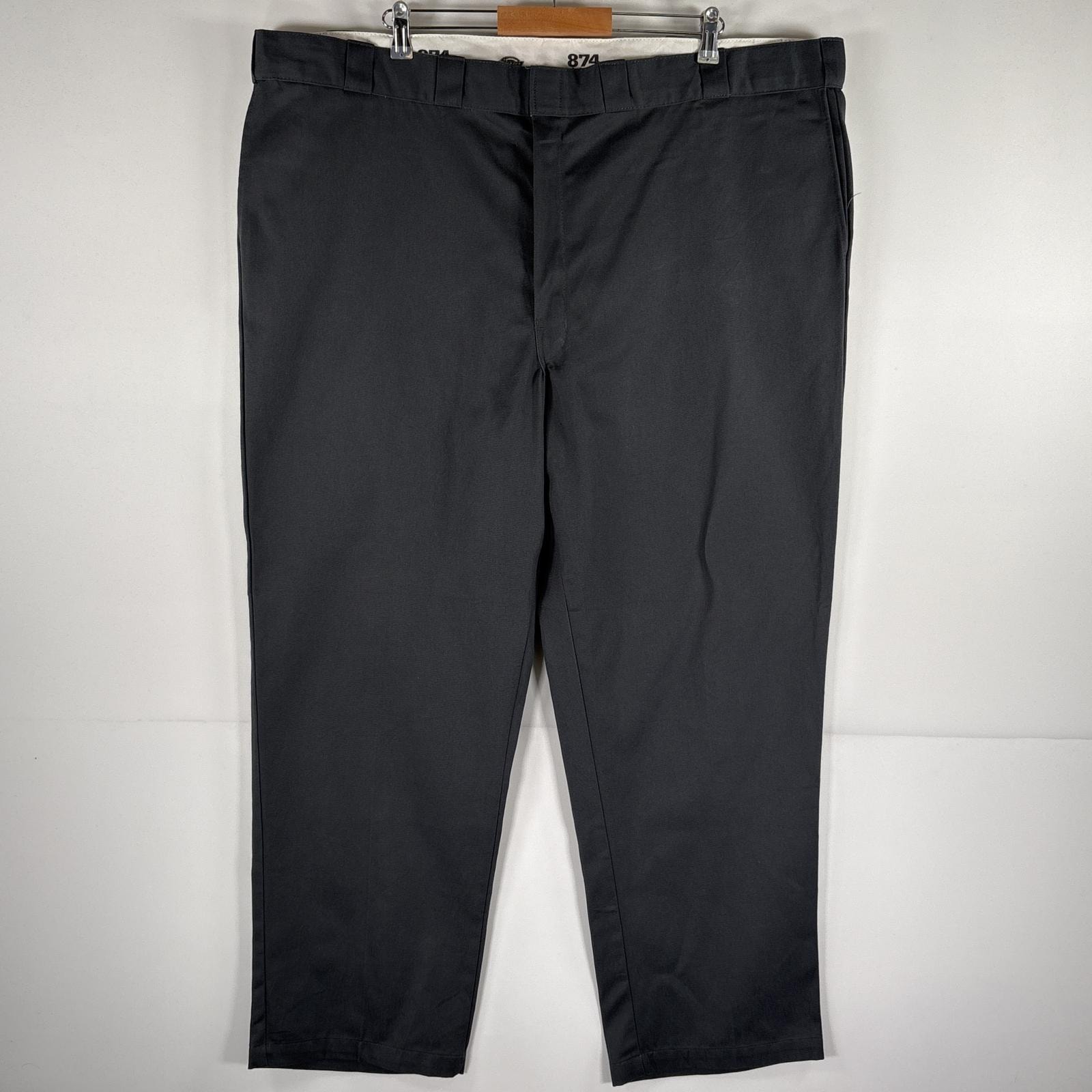 古着 ディッキーズ Dickies ワークパンツ 874 ストレート カラーパンツ 大きいサイズ ワンポイントロゴ w50 L32  グレー メンズ