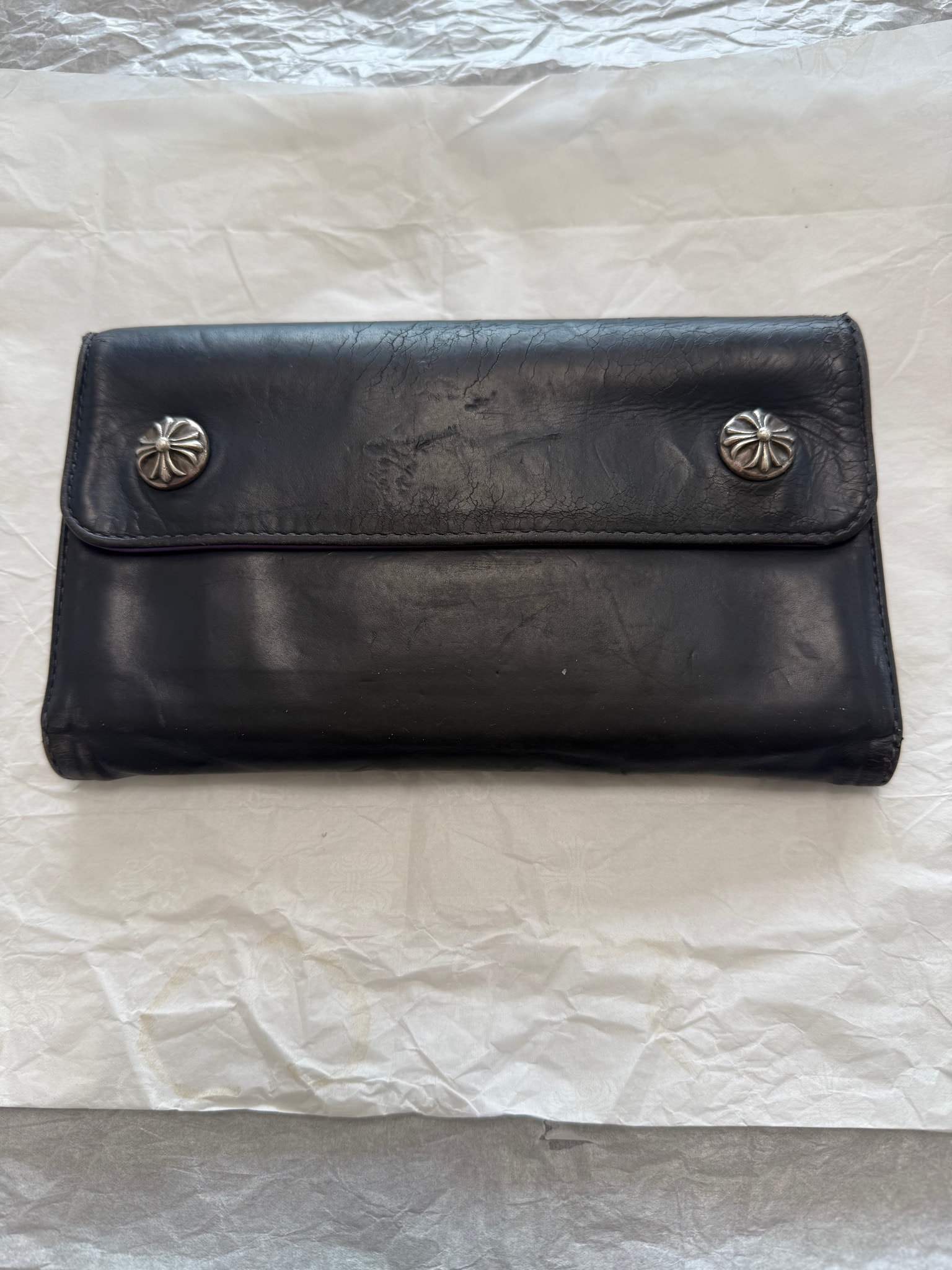 値下げ交渉可能 / 正規品!CHROME HEARTS クロムハーツ ウェーブウォレット 財布