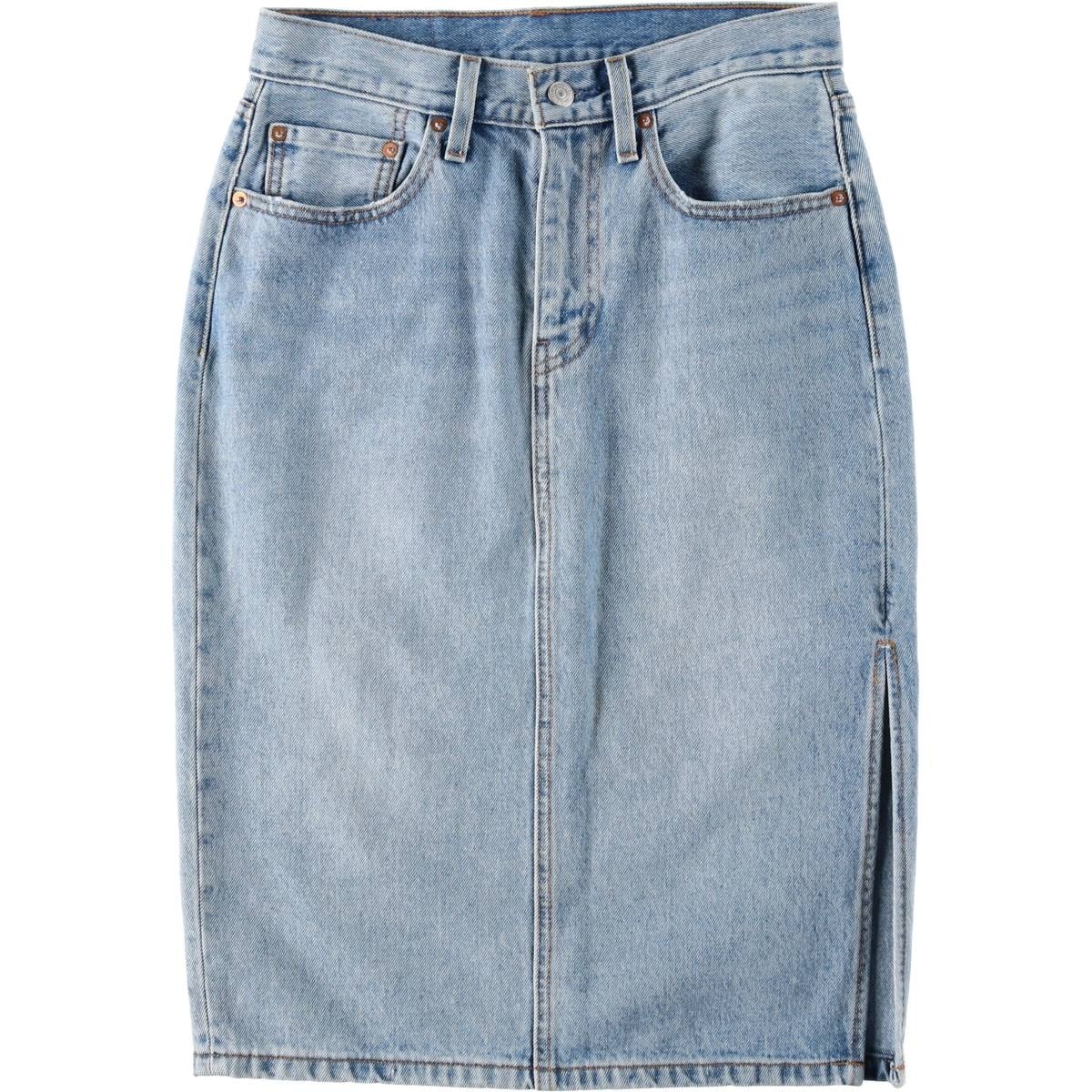 古着 リーバイス Levi's デニム ハーフ丈 タイトスカート レディースL相当/eaa619341