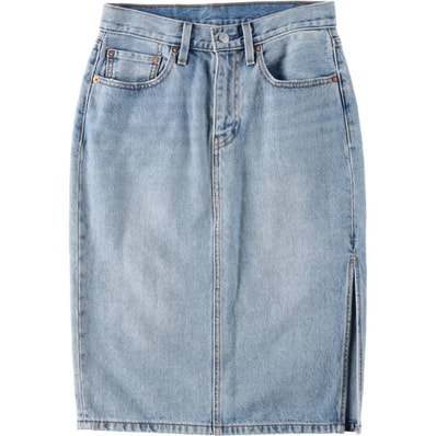 古着 リーバイス Levi's デニム ハーフ丈 タイトスカート レディースL相当/eaa619341