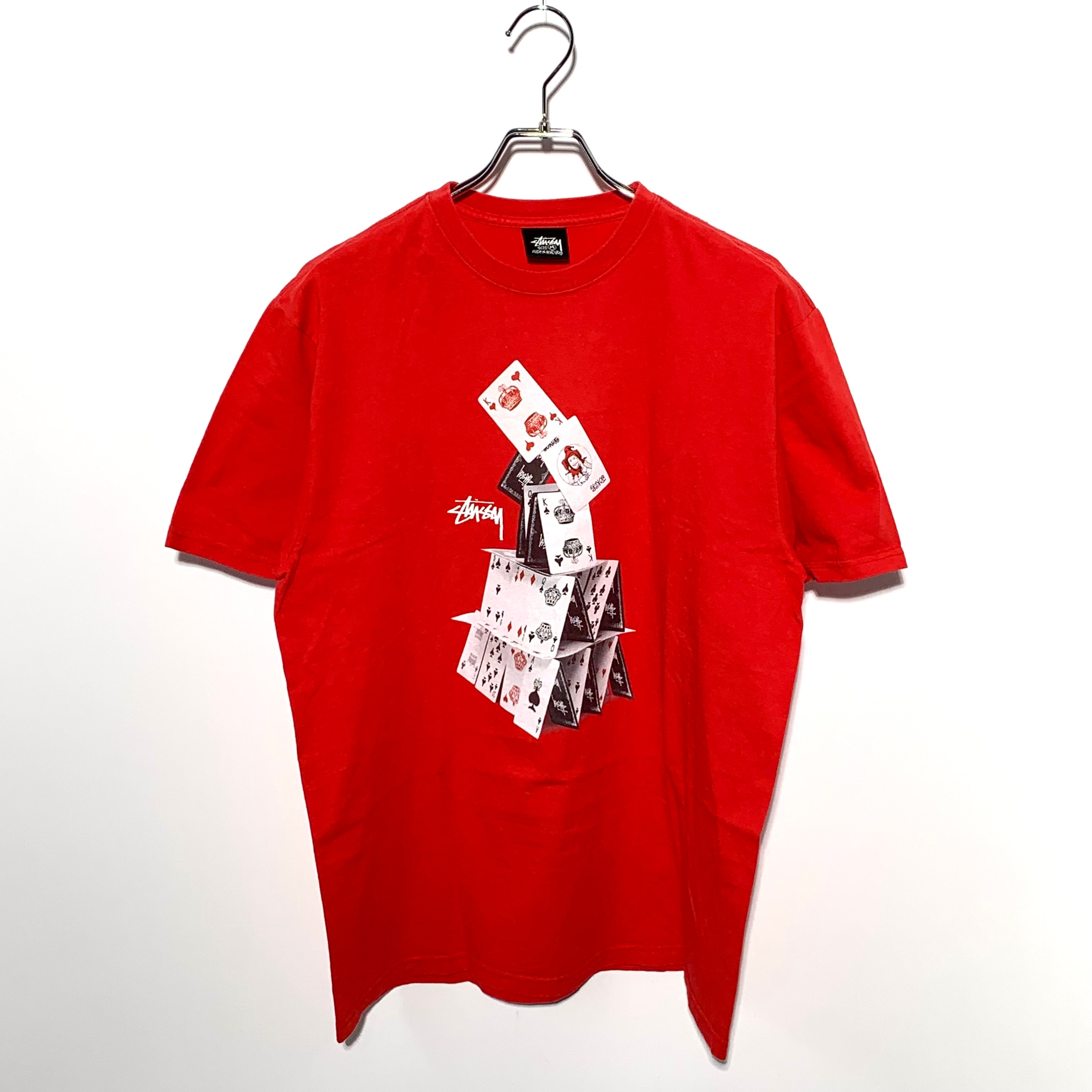 Stussy HOUSE OF CARDS TEE "Red"