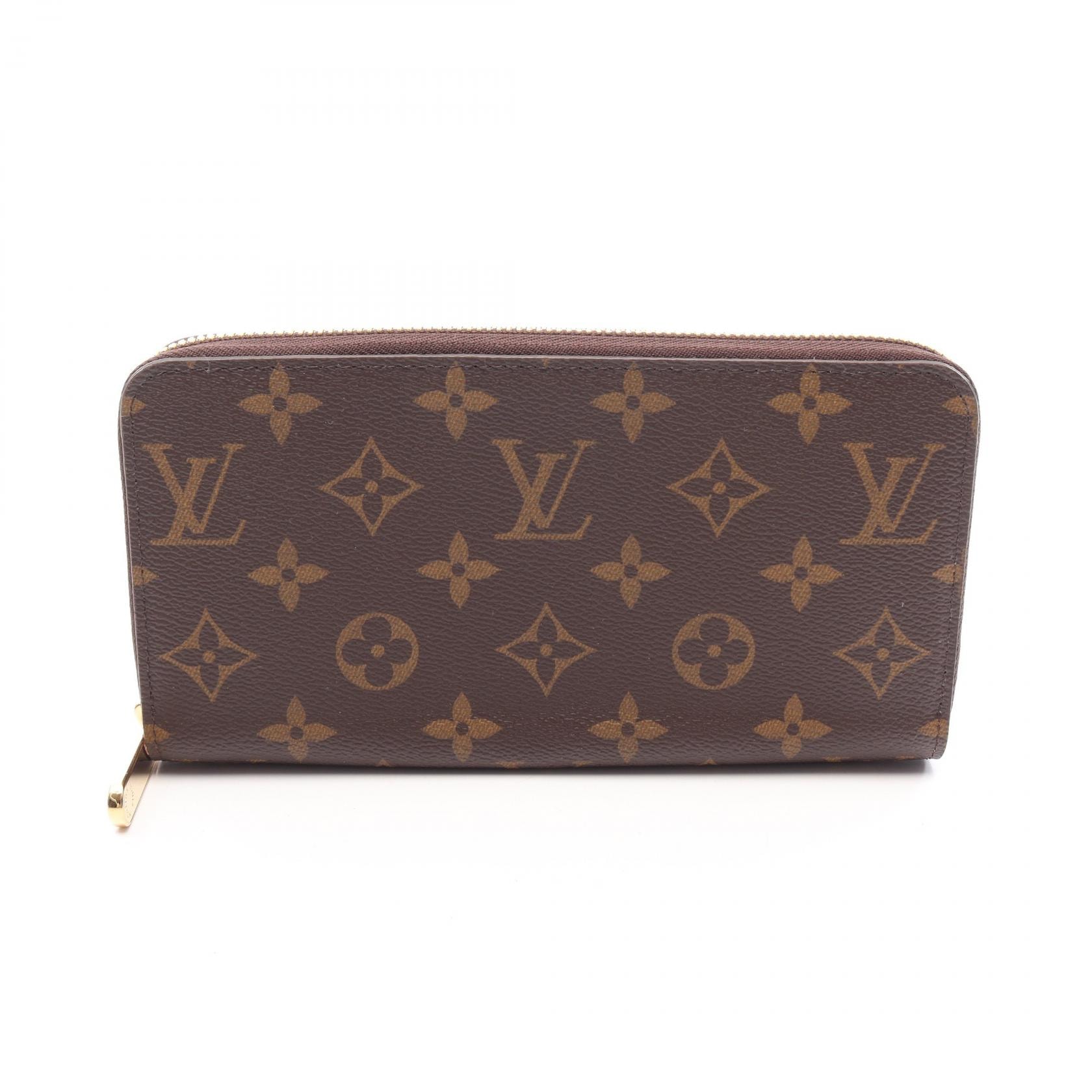 ルイ・ヴィトン LOUIS VUITTON ジッピーウォレット ラウンド長財布 財布 レザー PVC モノグラム ローズバレリーヌ レディース ブラウン系 / ピンク系 M41894 【中古】