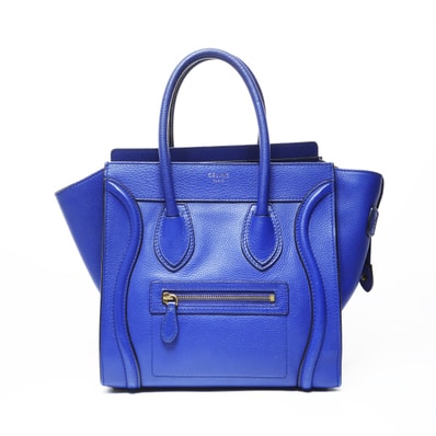セリーヌ CELINE ラゲージ マイクロショッパー ハンドバッグ【中古】
