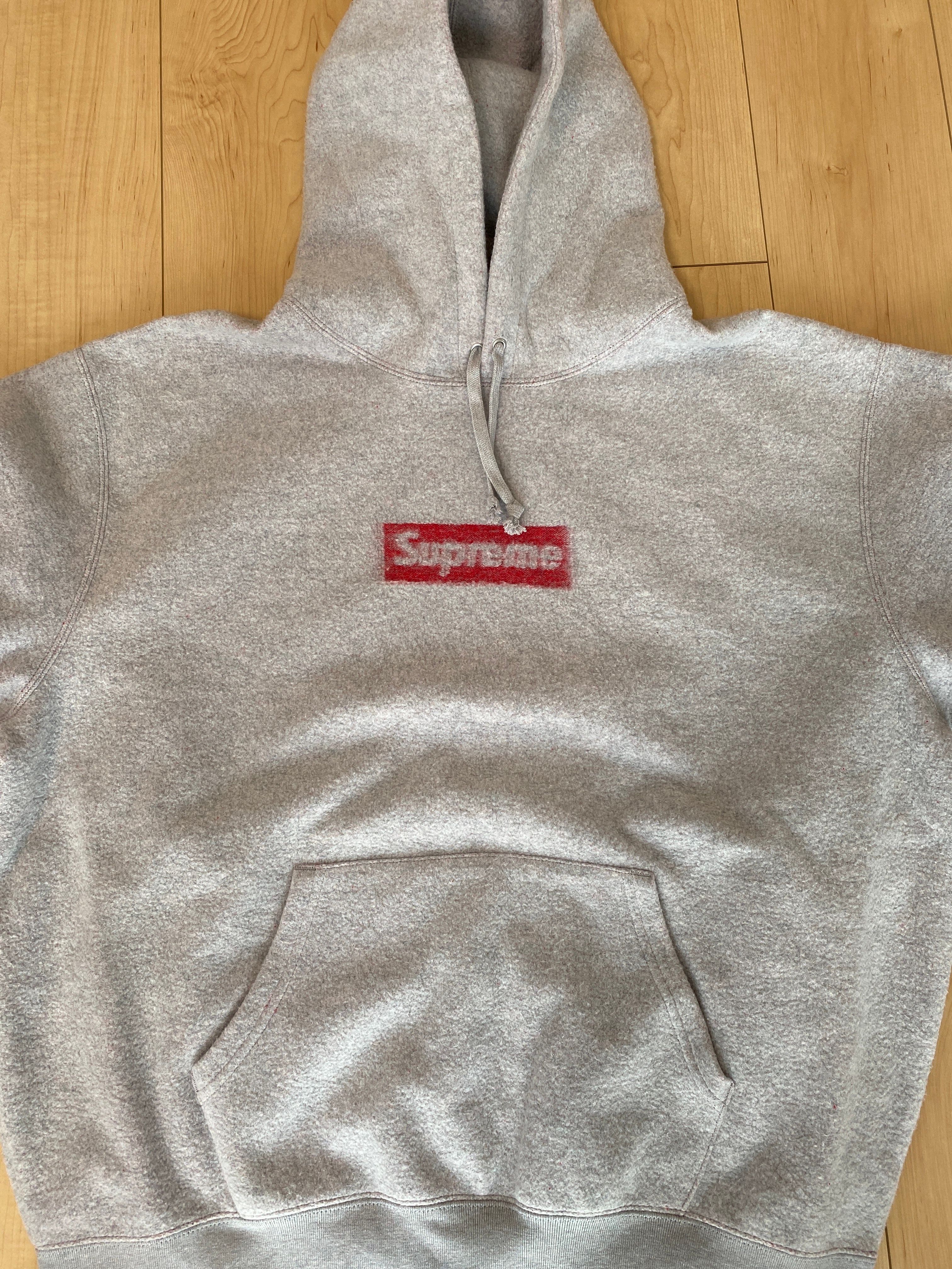 Supreme Inside Out Box Logo Hooded Sweatshirt "Heather Grey"