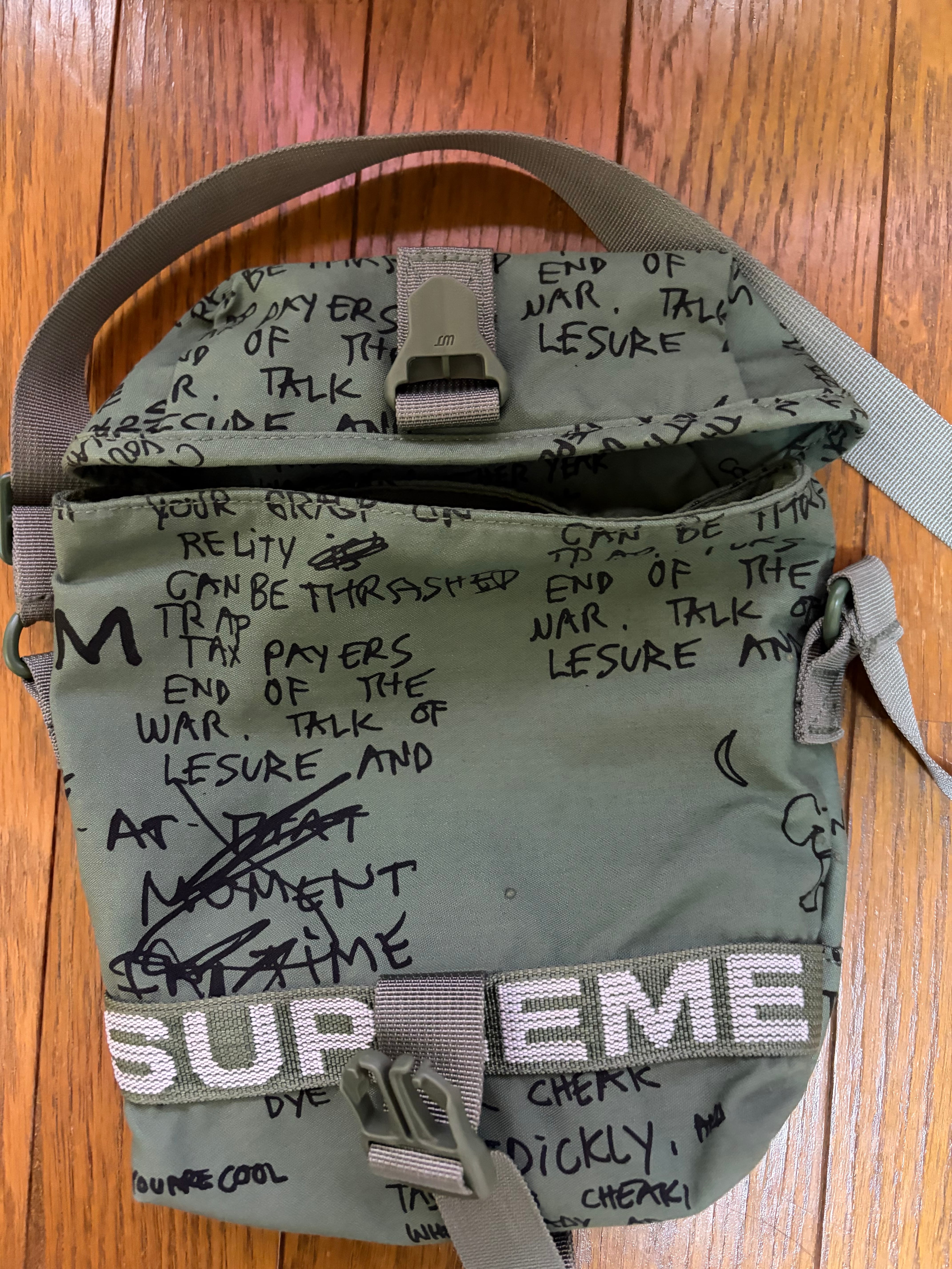Supreme Field Side Bag "Olive Gonz" (23SS)