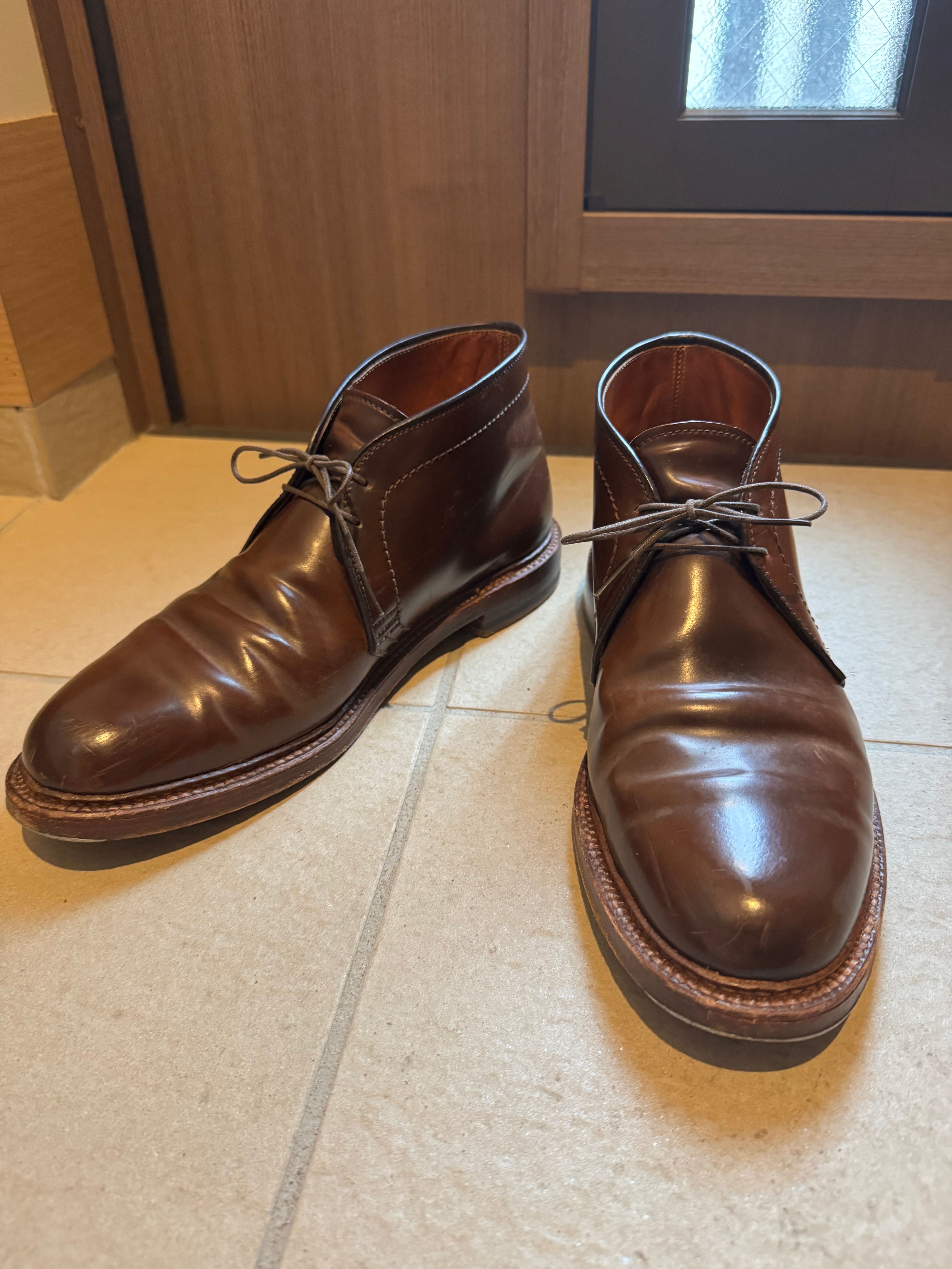 ALDEN Chukka Boot Barrie Shell Cordovan "Cigar" 13132 D Double Leather Sole