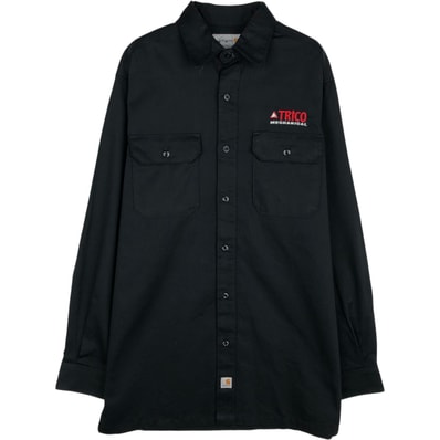 古着 カーハート Carhartt Trico Mechanical アドバタイジング 長袖 ワークシャツ メンズM相当/eaa643475