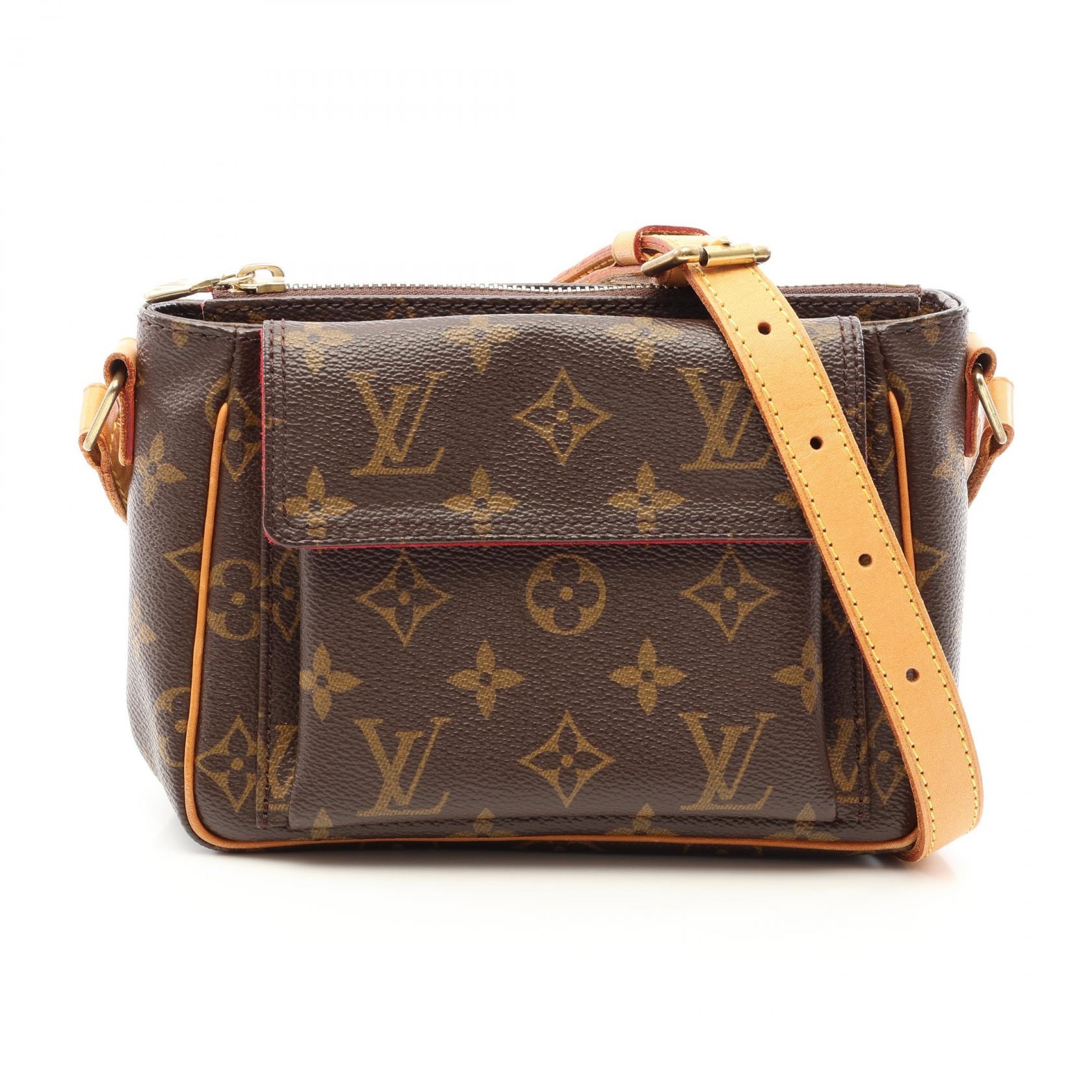 ルイ・ヴィトン LOUIS VUITTON ヴィバシテPM ショルダーバッグ バッグ PVCコーティングキャンバス レザー モノグラム レディース ブラウン系 M51165 【中古】